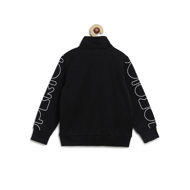 Boys Black Long Sleeve Cardigan image number 1